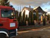 Pożar budynku mieszkalnego w miejscowości Dzierzega Nadbory.